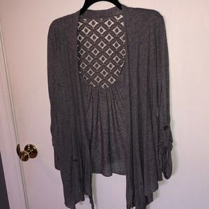 Gray light sweater